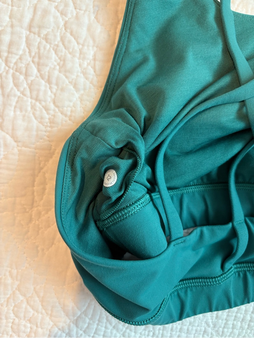 Lululemon “Energy” Deep Green Racerback Sports Bra - Picture 4 of 4